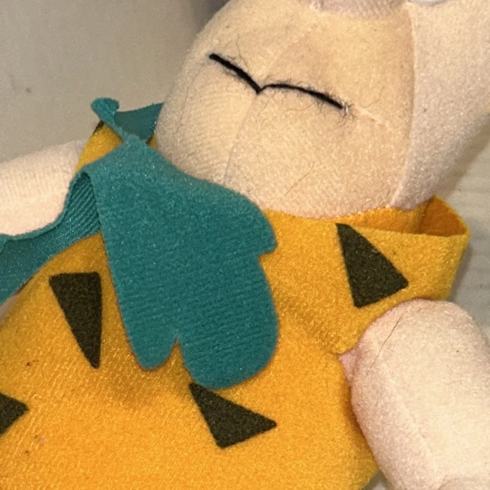 Vintage‎ 1987 Hanna Barbera  Fred Flintstone Barney Rubble Plush Toy P4